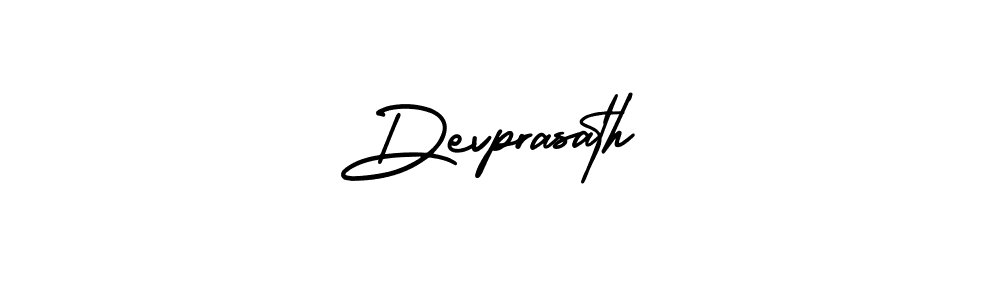 Devprasath stylish signature style. Best Handwritten Sign (AmerikaSignatureDemo-Regular) for my name. Handwritten Signature Collection Ideas for my name Devprasath. Devprasath signature style 3 images and pictures png