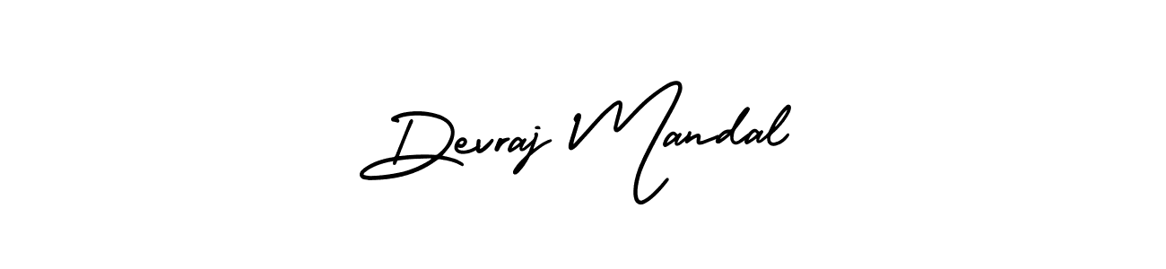How to make Devraj Mandal name signature. Use AmerikaSignatureDemo-Regular style for creating short signs online. This is the latest handwritten sign. Devraj Mandal signature style 3 images and pictures png