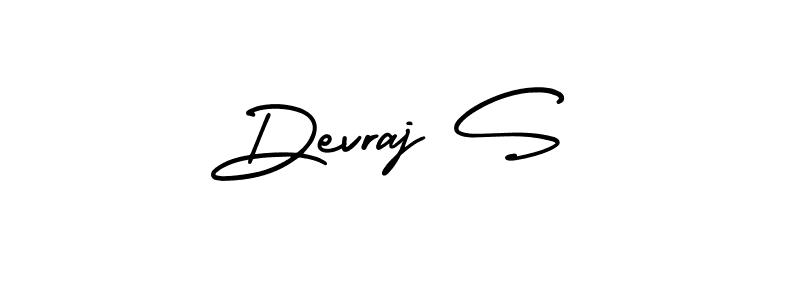 AmerikaSignatureDemo-Regular is a professional signature style that is perfect for those who want to add a touch of class to their signature. It is also a great choice for those who want to make their signature more unique. Get Devraj S name to fancy signature for free. Devraj S signature style 3 images and pictures png