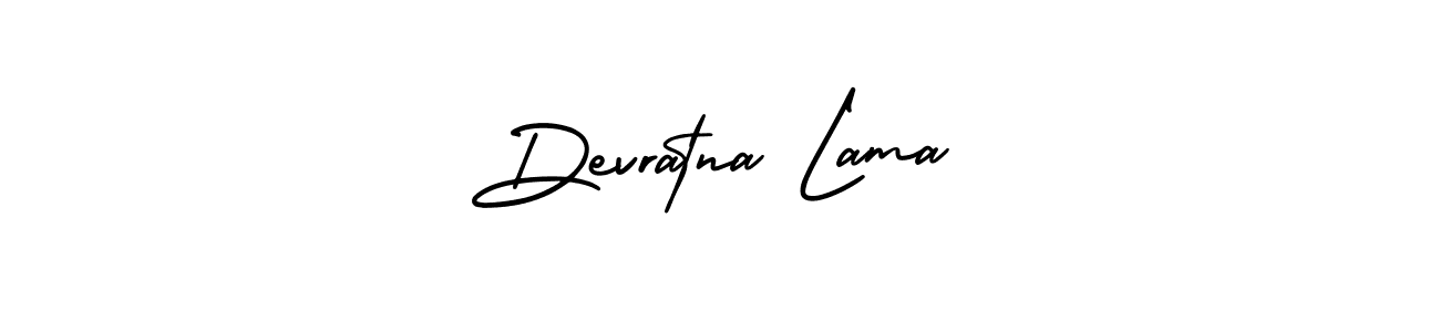 if you are searching for the best signature style for your name Devratna Lama. so please give up your signature search. here we have designed multiple signature styles  using AmerikaSignatureDemo-Regular. Devratna Lama signature style 3 images and pictures png