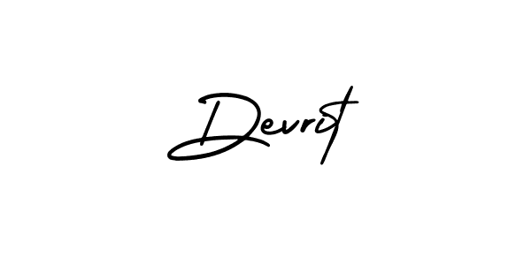 Design your own signature with our free online signature maker. With this signature software, you can create a handwritten (AmerikaSignatureDemo-Regular) signature for name Devrit. Devrit signature style 3 images and pictures png