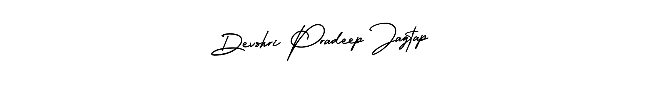 How to make Devshri Pradeep Jagtap signature? AmerikaSignatureDemo-Regular is a professional autograph style. Create handwritten signature for Devshri Pradeep Jagtap name. Devshri Pradeep Jagtap signature style 3 images and pictures png