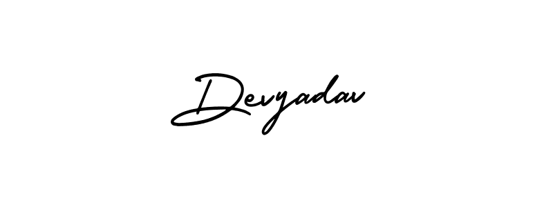 It looks lik you need a new signature style for name Devyadav. Design unique handwritten (AmerikaSignatureDemo-Regular) signature with our free signature maker in just a few clicks. Devyadav signature style 3 images and pictures png