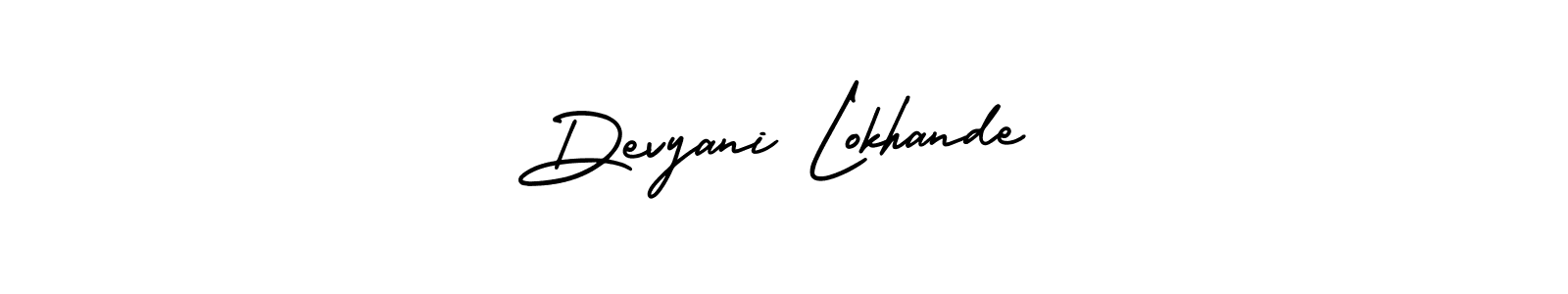 Create a beautiful signature design for name Devyani Lokhande. With this signature (AmerikaSignatureDemo-Regular) fonts, you can make a handwritten signature for free. Devyani Lokhande signature style 3 images and pictures png