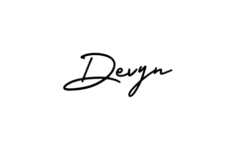 How to Draw Devyn signature style? AmerikaSignatureDemo-Regular is a latest design signature styles for name Devyn. Devyn signature style 3 images and pictures png