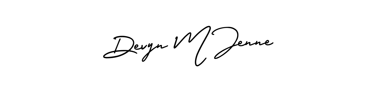 Create a beautiful signature design for name Devyn M Jenne. With this signature (AmerikaSignatureDemo-Regular) fonts, you can make a handwritten signature for free. Devyn M Jenne signature style 3 images and pictures png