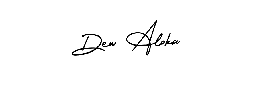 Make a beautiful signature design for name Dew Aloka. Use this online signature maker to create a handwritten signature for free. Dew Aloka signature style 3 images and pictures png