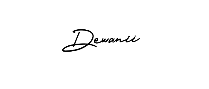 How to Draw Dewanii signature style? AmerikaSignatureDemo-Regular is a latest design signature styles for name Dewanii. Dewanii signature style 3 images and pictures png