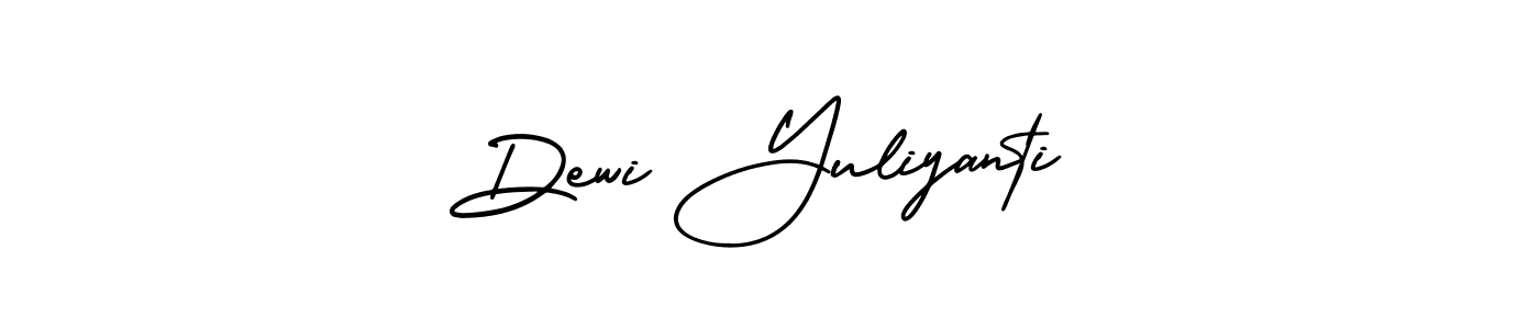 Design your own signature with our free online signature maker. With this signature software, you can create a handwritten (AmerikaSignatureDemo-Regular) signature for name Dewi Yuliyanti. Dewi Yuliyanti signature style 3 images and pictures png