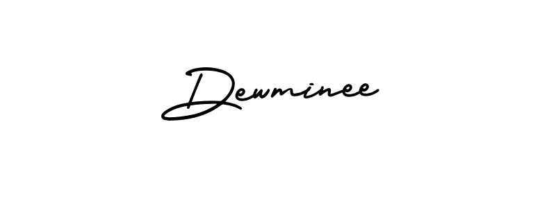 It looks lik you need a new signature style for name Dewminee. Design unique handwritten (AmerikaSignatureDemo-Regular) signature with our free signature maker in just a few clicks. Dewminee signature style 3 images and pictures png