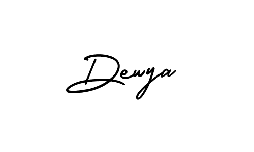 Make a beautiful signature design for name Dewya. With this signature (AmerikaSignatureDemo-Regular) style, you can create a handwritten signature for free. Dewya signature style 3 images and pictures png