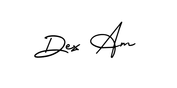 It looks lik you need a new signature style for name Dex Am. Design unique handwritten (AmerikaSignatureDemo-Regular) signature with our free signature maker in just a few clicks. Dex Am signature style 3 images and pictures png