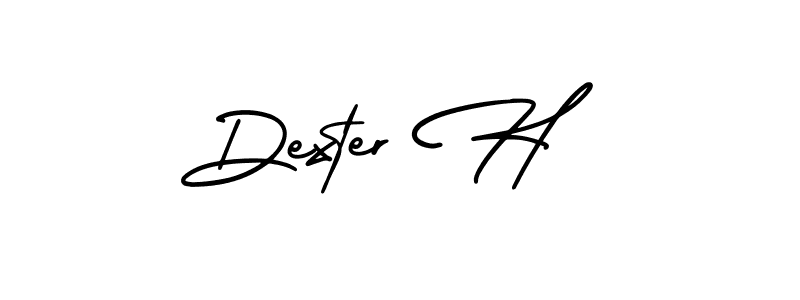 How to Draw Dexter H signature style? AmerikaSignatureDemo-Regular is a latest design signature styles for name Dexter H. Dexter H signature style 3 images and pictures png