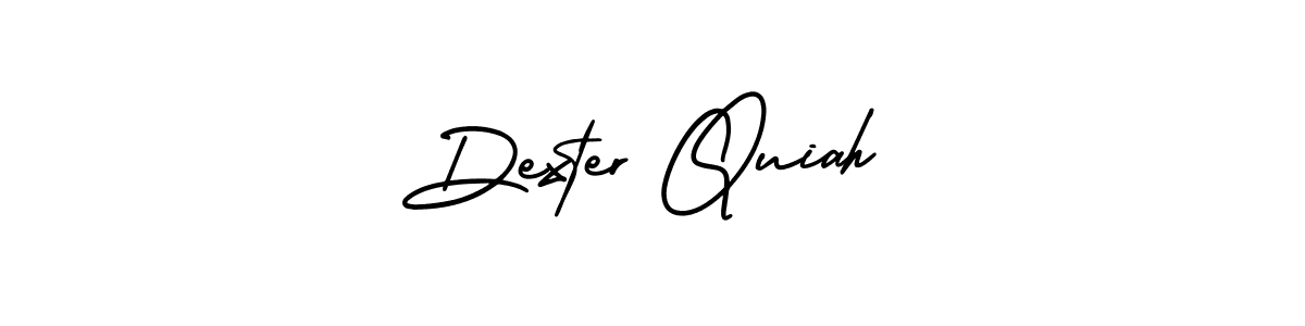 Also You can easily find your signature by using the search form. We will create Dexter Quiah name handwritten signature images for you free of cost using AmerikaSignatureDemo-Regular sign style. Dexter Quiah signature style 3 images and pictures png