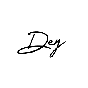 The best way (AmerikaSignatureDemo-Regular) to make a short signature is to pick only two or three words in your name. The name Dey include a total of six letters. For converting this name. Dey signature style 3 images and pictures png