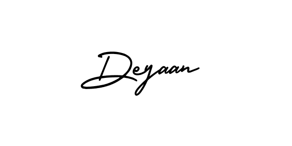 It looks lik you need a new signature style for name Deyaan. Design unique handwritten (AmerikaSignatureDemo-Regular) signature with our free signature maker in just a few clicks. Deyaan signature style 3 images and pictures png