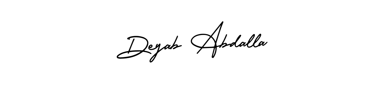 Also we have Deyab Abdalla name is the best signature style. Create professional handwritten signature collection using AmerikaSignatureDemo-Regular autograph style. Deyab Abdalla signature style 3 images and pictures png