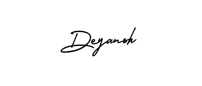 Use a signature maker to create a handwritten signature online. With this signature software, you can design (AmerikaSignatureDemo-Regular) your own signature for name Deyansh. Deyansh signature style 3 images and pictures png