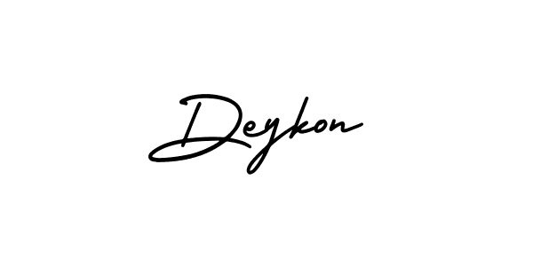 How to make Deykon signature? AmerikaSignatureDemo-Regular is a professional autograph style. Create handwritten signature for Deykon name. Deykon signature style 3 images and pictures png