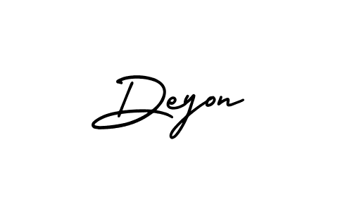 Make a beautiful signature design for name Deyon. Use this online signature maker to create a handwritten signature for free. Deyon signature style 3 images and pictures png