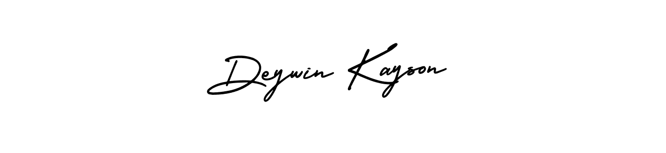 Deywin Kayson stylish signature style. Best Handwritten Sign (AmerikaSignatureDemo-Regular) for my name. Handwritten Signature Collection Ideas for my name Deywin Kayson. Deywin Kayson signature style 3 images and pictures png