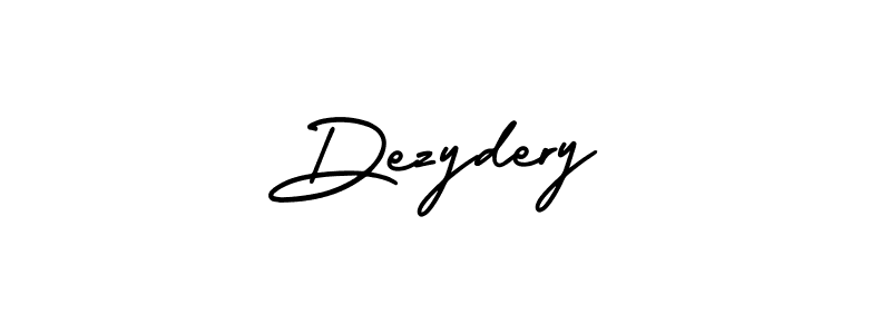 Create a beautiful signature design for name Dezydery. With this signature (AmerikaSignatureDemo-Regular) fonts, you can make a handwritten signature for free. Dezydery signature style 3 images and pictures png