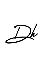 Dh stylish signature style. Best Handwritten Sign (AmerikaSignatureDemo-Regular) for my name. Handwritten Signature Collection Ideas for my name Dh. Dh signature style 3 images and pictures png