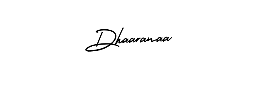 This is the best signature style for the Dhaaranaa name. Also you like these signature font (AmerikaSignatureDemo-Regular). Mix name signature. Dhaaranaa signature style 3 images and pictures png