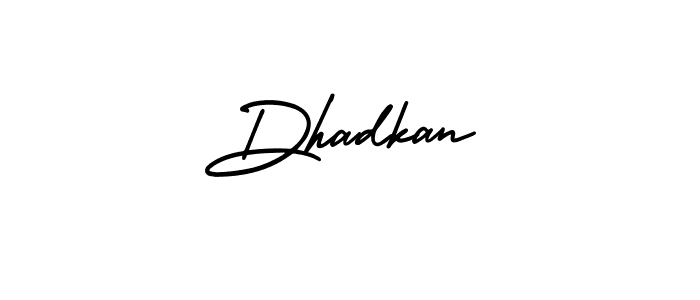 This is the best signature style for the Dhadkan name. Also you like these signature font (AmerikaSignatureDemo-Regular). Mix name signature. Dhadkan signature style 3 images and pictures png