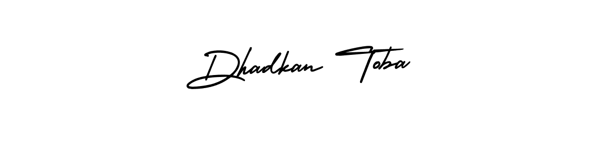 Create a beautiful signature design for name Dhadkan Toba. With this signature (AmerikaSignatureDemo-Regular) fonts, you can make a handwritten signature for free. Dhadkan Toba signature style 3 images and pictures png