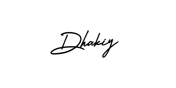It looks lik you need a new signature style for name Dhakiy. Design unique handwritten (AmerikaSignatureDemo-Regular) signature with our free signature maker in just a few clicks. Dhakiy signature style 3 images and pictures png