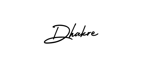 How to make Dhakre signature? AmerikaSignatureDemo-Regular is a professional autograph style. Create handwritten signature for Dhakre name. Dhakre signature style 3 images and pictures png