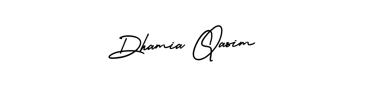 Best and Professional Signature Style for Dhamia Qasim. AmerikaSignatureDemo-Regular Best Signature Style Collection. Dhamia Qasim signature style 3 images and pictures png