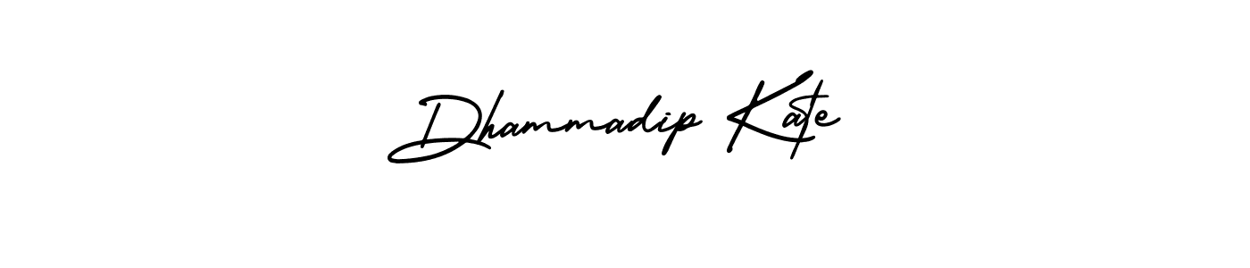 Dhammadip Kate stylish signature style. Best Handwritten Sign (AmerikaSignatureDemo-Regular) for my name. Handwritten Signature Collection Ideas for my name Dhammadip Kate. Dhammadip Kate signature style 3 images and pictures png