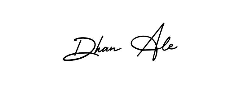 Also You can easily find your signature by using the search form. We will create Dhan Ale name handwritten signature images for you free of cost using AmerikaSignatureDemo-Regular sign style. Dhan Ale signature style 3 images and pictures png