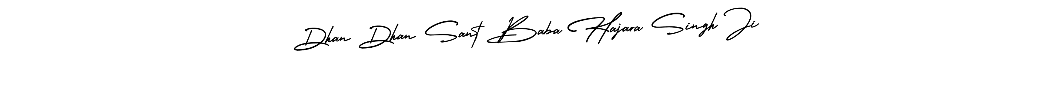 Make a beautiful signature design for name Dhan Dhan Sant Baba Hajara Singh Ji. With this signature (AmerikaSignatureDemo-Regular) style, you can create a handwritten signature for free. Dhan Dhan Sant Baba Hajara Singh Ji signature style 3 images and pictures png