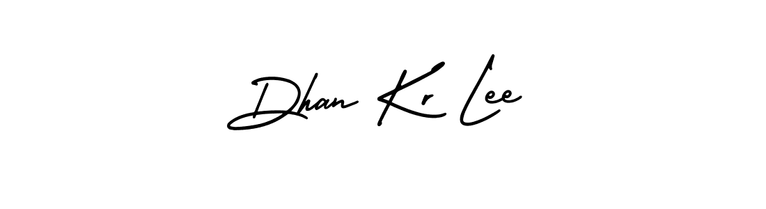 Use a signature maker to create a handwritten signature online. With this signature software, you can design (AmerikaSignatureDemo-Regular) your own signature for name Dhan Kr Lee. Dhan Kr Lee signature style 3 images and pictures png