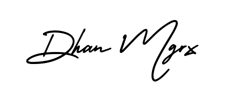 A stylish, flowing autograph style designed for name Dhan Mgrx using AmerikaSignatureDemo-Regular typography. Perfect for digital creative projects. Dhan Mgrx signature style 3 images and pictures png