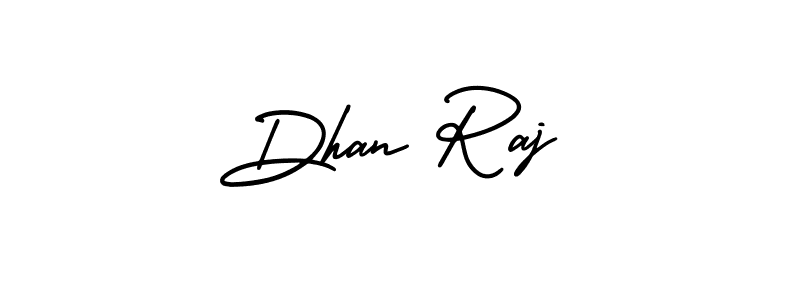 Use a signature maker to create a handwritten signature online. With this signature software, you can design (AmerikaSignatureDemo-Regular) your own signature for name Dhan Raj. Dhan Raj signature style 3 images and pictures png