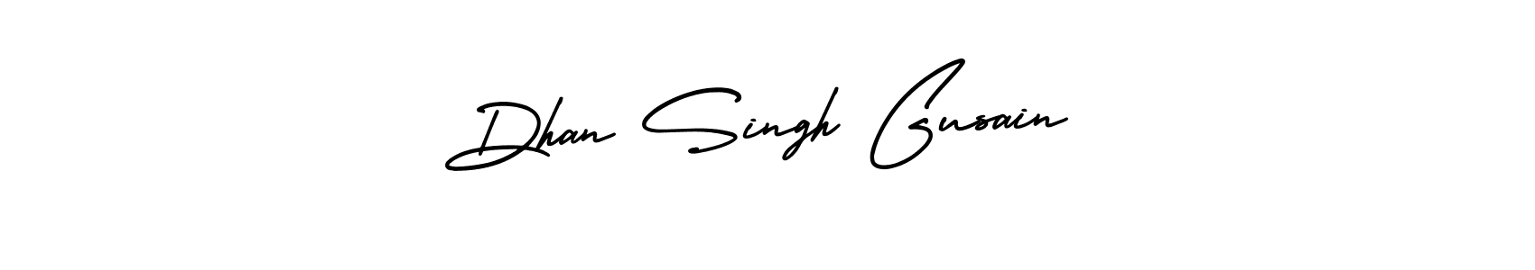 Make a beautiful signature design for name Dhan Singh Gusain. With this signature (AmerikaSignatureDemo-Regular) style, you can create a handwritten signature for free. Dhan Singh Gusain signature style 3 images and pictures png