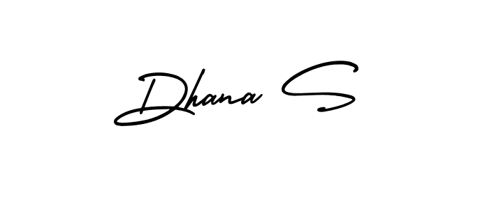 AmerikaSignatureDemo-Regular is a professional signature style that is perfect for those who want to add a touch of class to their signature. It is also a great choice for those who want to make their signature more unique. Get Dhana S name to fancy signature for free. Dhana S signature style 3 images and pictures png