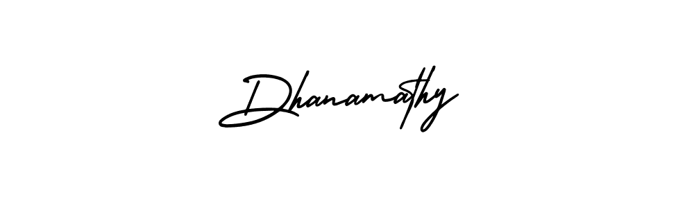 Use a signature maker to create a handwritten signature online. With this signature software, you can design (AmerikaSignatureDemo-Regular) your own signature for name Dhanamathy. Dhanamathy signature style 3 images and pictures png