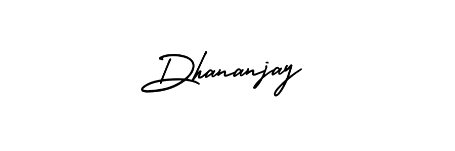 The best way (AmerikaSignatureDemo-Regular) to make a short signature is to pick only two or three words in your name. The name Dhananjay include a total of six letters. For converting this name. Dhananjay signature style 3 images and pictures png