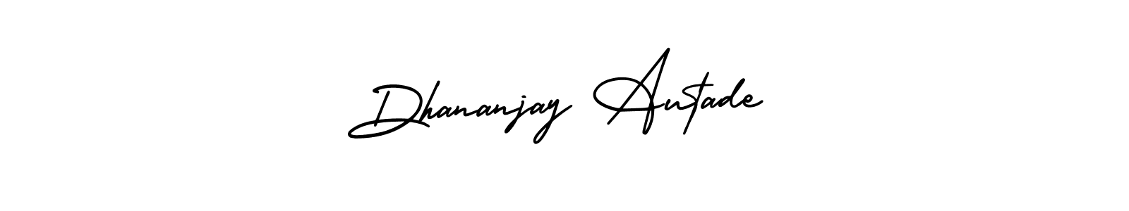 It looks lik you need a new signature style for name Dhananjay Autade. Design unique handwritten (AmerikaSignatureDemo-Regular) signature with our free signature maker in just a few clicks. Dhananjay Autade signature style 3 images and pictures png