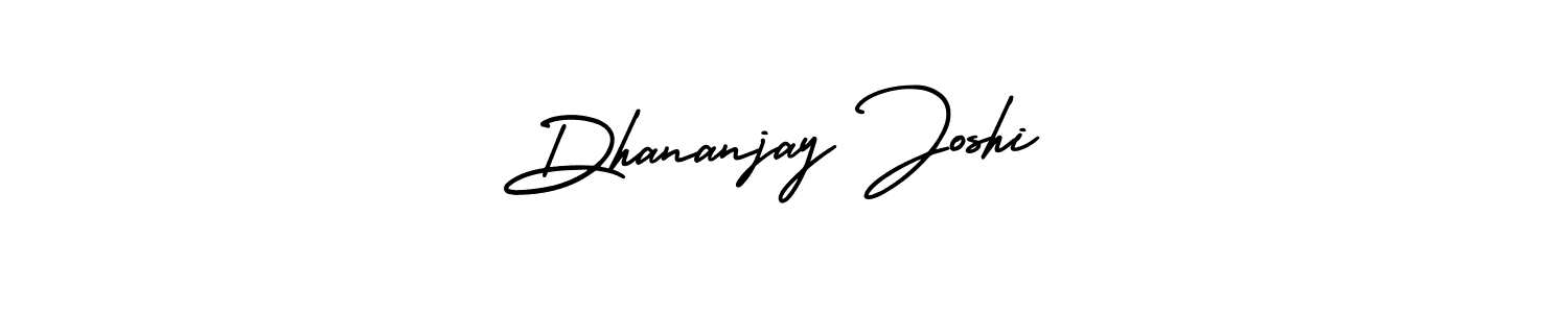 Make a beautiful signature design for name Dhananjay Joshi. With this signature (AmerikaSignatureDemo-Regular) style, you can create a handwritten signature for free. Dhananjay Joshi signature style 3 images and pictures png