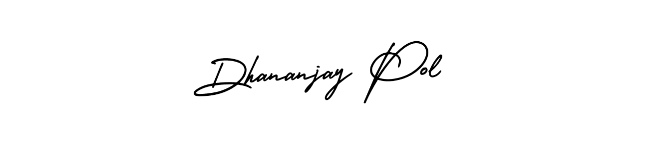 How to make Dhananjay Pol signature? AmerikaSignatureDemo-Regular is a professional autograph style. Create handwritten signature for Dhananjay Pol name. Dhananjay Pol signature style 3 images and pictures png