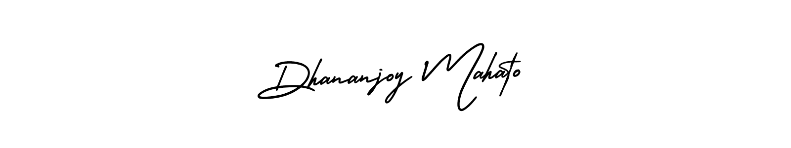 Use a signature maker to create a handwritten signature online. With this signature software, you can design (AmerikaSignatureDemo-Regular) your own signature for name Dhananjoy Mahato. Dhananjoy Mahato signature style 3 images and pictures png