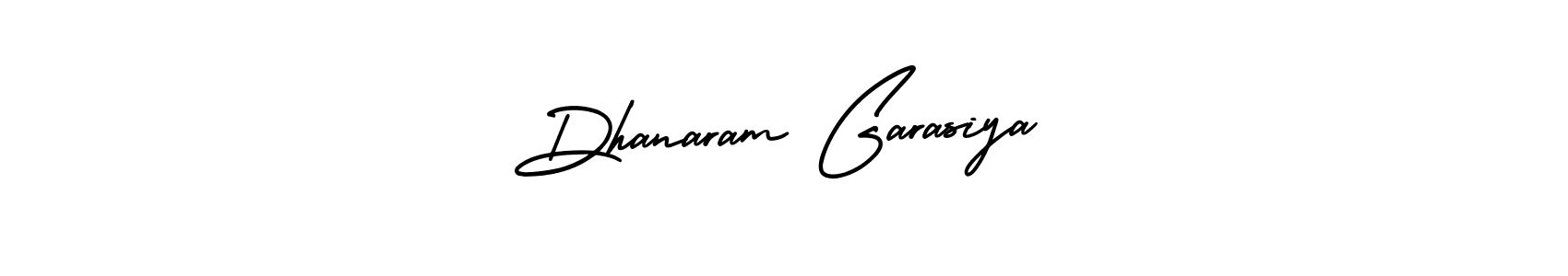 Design your own signature with our free online signature maker. With this signature software, you can create a handwritten (AmerikaSignatureDemo-Regular) signature for name Dhanaram Garasiya. Dhanaram Garasiya signature style 3 images and pictures png