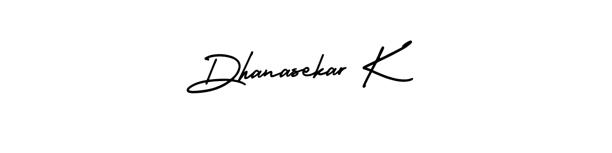 Dhanasekar K stylish signature style. Best Handwritten Sign (AmerikaSignatureDemo-Regular) for my name. Handwritten Signature Collection Ideas for my name Dhanasekar K. Dhanasekar K signature style 3 images and pictures png