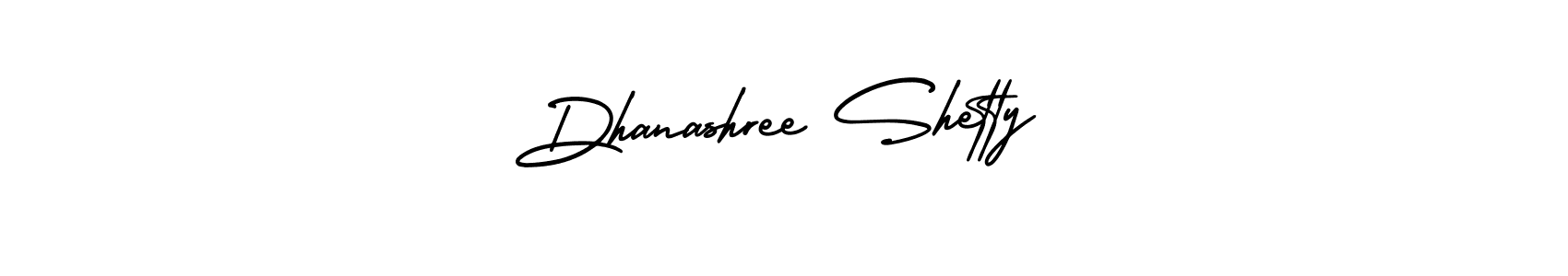 You should practise on your own different ways (AmerikaSignatureDemo-Regular) to write your name (Dhanashree Shetty) in signature. don't let someone else do it for you. Dhanashree Shetty signature style 3 images and pictures png